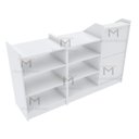 Ver imagem 3 de BALCÃO CAIXA LOJA 100% MDF M131.2021.B (EXPOSITOR DUPLO) MUNDI MOVEIS