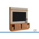Ver imagem 3 de Home Rack Painel p/ TV 75 pol Ravenna 180cm Canela/White Linea