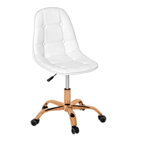 Cadeira Office Eiffel - Botonê | Branca - Red Gold