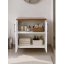 Ver imagem 5 de Gabinete para Banheiro com Cuba e Espelheira 60cm MDF Freijo com Branco Paris - On Móveis