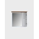 Ver imagem 3 de Gabinete para Banheiro com Cuba e Espelheira 60cm Mdf Freijo com Branco Paris - On Móveis