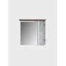 Gabinete para Banheiro com Cuba e Espelheira 60cm Mdf Freijo com Branco Paris - On Móveis - 3