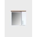 Ver imagem 3 de Gabinete para Banheiro com Cuba e Espelheira 60cm MDF Freijo com Branco Paris - On Móveis