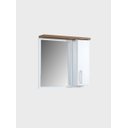 Ver imagem 2 de Gabinete para Banheiro com Cuba e Espelheira 60cm Mdf Freijo com Branco Paris - On Móveis