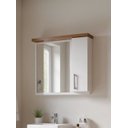 Ver imagem 7 de Gabinete para Banheiro com Cuba e Espelheira 60cm Mdf Freijo com Branco Paris - On Móveis