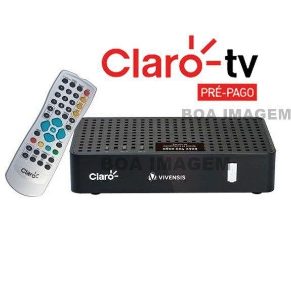 Antena parabólica 60 cm Claro Tv Pré-Pago  com  1 Recepitor Digital Visiontec SD - 2