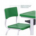 Ver imagem 2 de Kit Escolar Individual Verde – (Mesa e Cadeira) – Infantil 03 a 06 Anos – Realplast - Cor Verde