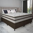 Ver imagem 6 de Cama Box Baú Casal Queen Gazin Colchão Molas Ensacadas Pillow Top Love Story 158x198x71cm Branco/
