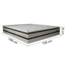 Ver imagem 3 de Cama Box Baú Casal Queen Gazin Colchão Molas Ensacadas Pillow Top Love Story 158x198x71cm Branco/