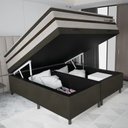 Ver imagem 5 de Cama Box Baú Casal Queen Gazin Colchão Molas Ensacadas Pillow Top Love Story 158x198x71cm Branco/