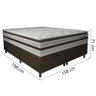 Cama Box Baú Casal Queen Gazin Colchão Molas Ensacadas Pillow Top Love Story 158x198x71cm Branco/ - 4