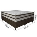 Ver imagem 4 de Cama Box Baú Casal Queen Gazin Colchão Molas Ensacadas Pillow Top Love Story 158x198x71cm Branco/