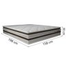 Cama Box Baú Casal Queen Gazin Colchão Molas Ensacadas Pillow Top Love Story 158x198x71cm Branco/ - 3