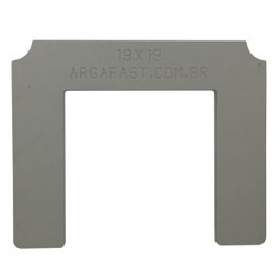 Gabarito Fixo Para Assentar Tijolo Argafast Largura 19,00 cm - 1