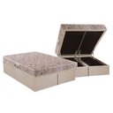 Ver imagem 1 de Conjunto Box Baú Queen: Colchão Espuma Herval D28 St .louis + Base Crc Suede Clean(158x198)