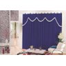 Cortina Madri Quarto ou Sala 4,00(larg) x 2,80(alt) Azul - 1