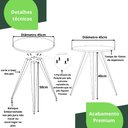 Ver imagem 6 de 2 Mesinhas Lateral De Canto Para Sala e Quarto Redonda P.P