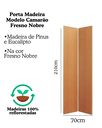 Ver imagem 4 de Kit Porta Camarão 0,70x2,10m Fresno Nobre + Kit Celeiro Camarão Cantoneira