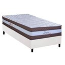 Ver imagem 1 de Cama Box Solteiro: Colchão Molas Masterpocket Ensacadas Paropas Legacy White + Base Crc Corano