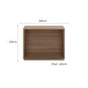 Ver imagem 4 de Armário Aéreo 58cm 1 Porta com Nicho para Micro-ondas Etna Carvalho Oak - Poliman