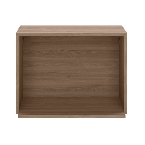 Armário Aéreo 58cm 1 Porta com Nicho para Micro-ondas Etna Carvalho Oak - Poliman