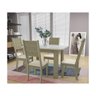 Conjunto de Mesa Esther 1,10 4 Cadeiras Indekes Castani/off White - 1
