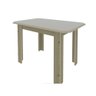 Conjunto de Mesa Esther 1,10 4 Cadeiras Indekes Castani/off White - 2