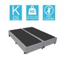 Base Cama Box Bipartido King Size Couro Sintético Cinza 40x193x203 - 2