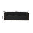 Ver imagem 2 de Kit 1 Sofá 3 Lug. Le Courbusier+ 4 Poltronas 1 Lugar Le Courbusier + 4 Poltronas 1 Lugar Fk Preto