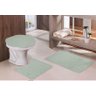 Tapete De Banheiro Kit 3 Pecas Antiderrapante Cotton Cor 8 Bege - 1