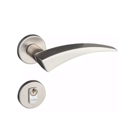 Fechadura Pado Esplendore 292 - 55 Externa Roseta Redonda Cromado Acetinado