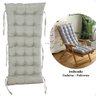 Almofada de Assento Futon P/ Cadeira de Balanço - Cinza - 2