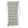 Almofada de Assento Futon P/ Cadeira de Balanço - Cinza - 1