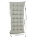 Ver imagem 1 de Almofada de Assento Futon P/ Cadeira de Balanço - Cinza