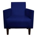 Ver imagem 2 de Poltrona Jade Azul Marinho Slk Decor