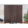 Cortina Decorativa Em Jacquard Tabaco Para Sala 4M - 1