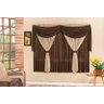 Cortina Decorativa Ana Para Sala Ou Quarto Tabaco 3M - 1