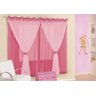 Cortina Juvenil Para Quarto De Meninas Pink Com Rosa - 1