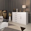 Ver imagem 1 de Cômoda 5 Gavetas 1 Porta Veronna Tcil Móveis