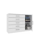 Ver imagem 4 de Cômoda 5 Gavetas 1 Porta Veronna Tcil Móveis