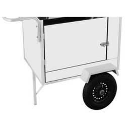 Carrinho de Cachorro Quente com Guarda Sol Rodas Pneumáticas Cefaz - 3