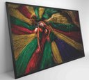 Ver imagem 2 de Quadro Artesão Secando Tapetes Tradicionais Decor&quadros Nat138 120x80 Cm Tecido Canvas
