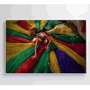 Ver mais imagens de Quadro Artesão Secando Tapetes Tradicionais Decor&quadros Nat138 120x80 Cm Tecido Canvas