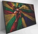 Ver imagem 4 de Quadro Artesão Secando Tapetes Tradicionais Decor&quadros Nat138 120x80 Cm Tecido Canvas