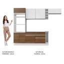 Ver imagem 6 de Armário de Cozinha Completa 290cm Branco/Rustic/Branco Safira Madesa 14