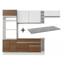 Ver imagem 1 de Armário de Cozinha Completa 290cm Branco/Rustic/Branco Safira Madesa 14