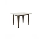 Ver imagem 1 de Mesa de Jantar Kate 120cm Amendoa Off White - Poliman