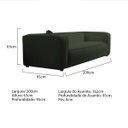 Ver imagem 3 de Kit Sofá 3 Lugares 200cm e Poltrona Cecília Linho - Adj Decor