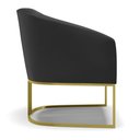 Ver imagem 6 de Cadeira Sala de Jantar Base Industrial Dourado Stella Sintético D03 - D’Rossi