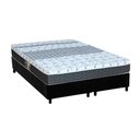 Ver imagem 1 de Cama Box King: Colchão Molas Bonnel Castor Class New + Base CRC Suede Black(193x203)